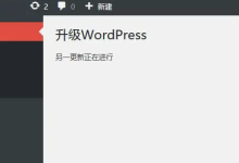 升级 WordPress 提示”另一更新正在进行”怎么办?-WORDPRESS大侠