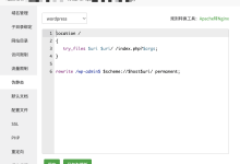 WordPress 伪静态规则配置 宝塔面板/Nginx/Apache-WORDPRESS大侠